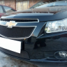 Защита радиатора "Standart" Chevrolet Cruze (2008-2013) верх, чёрная купить недорого с доставкой в Красноярск