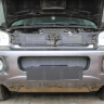 Защита радиатора "Standart" Hyundai Santa Fe (2000-2006) низ, хром купить недорого с доставкой в Красноярск
