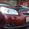 Защита радиатора "Standart" Chevrolet Epica (2006-2013) чёрная купить недорого с доставкой в Красноярск