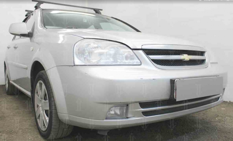 Защита радиатора "Standart" Chevrolet Lacetti седан (2004-2013) чёрная купить недорого с доставкой в Красноярск