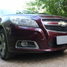 Защита радиатора "Standart" Chevrolet Malibu (2012-2015) чёрная купить недорого с доставкой в Красноярск