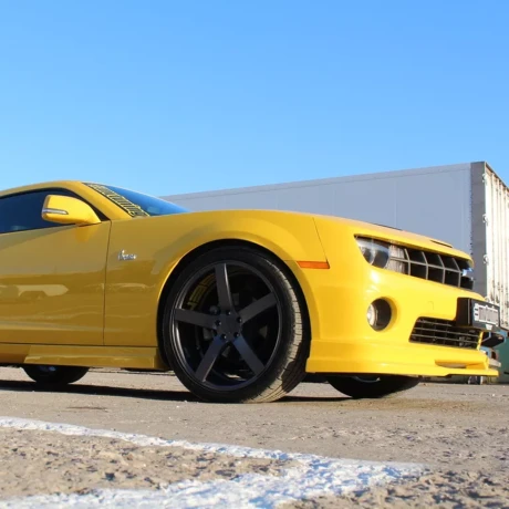 Накладка (юбка) переднего бампера (цельная) для Chevrolet Camaro SS (2009-2012) купить недорого с доставкой в Красноярск