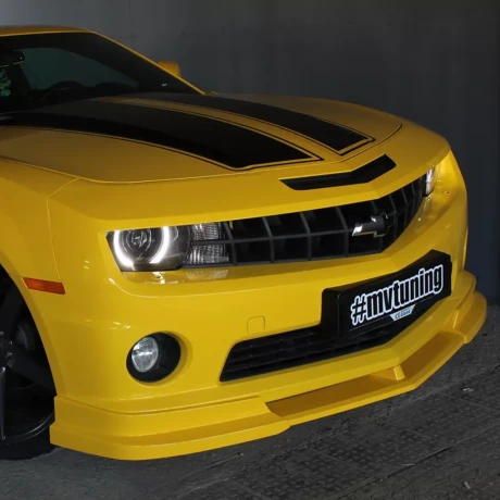 Накладка (юбка) переднего бампера (цельная) для Chevrolet Camaro SS (2009-2012) купить недорого с доставкой в Красноярск
