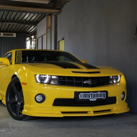 Накладка (юбка) переднего бампера (цельная) для Chevrolet Camaro SS (2009-2012) купить недорого с доставкой в Красноярск