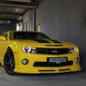 Накладка (юбка) переднего бампера (цельная) для Chevrolet Camaro SS (2009-2012) купить недорого с доставкой в Красноярск