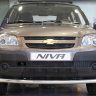 Защита радиатора "Standart" B@3 2123 "Chevrolet Niv@" чёрная купить недорого с доставкой в Красноярск