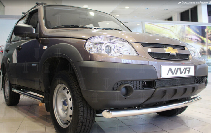 Защита радиатора "Standart" B@3 2123 "Chevrolet Niv@" чёрная купить недорого с доставкой в Красноярск