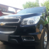 Защита радиатора "Standart" Chevrolet Trailblazer (2012-2015) чёрная купить недорого с доставкой в Красноярск