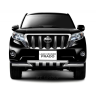 Защита переднего бампера двойная с зубьями d63/63мм (НПС) Toyota Land Cruiser Prado 150 (2013-2016 г.в.) купить недорого с доставкой в Красноярск