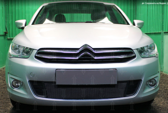 Защита радиатора "Standart" Citroen C-Elysee (2012-2017) чёрная купить недорого с доставкой в Красноярск