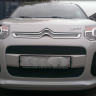 Защита радиатора "Standart" Citroen C3 Picasso (2012-2016) чёрная купить недорого с доставкой в Красноярск