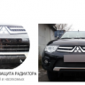 Защита радиатора "Standart" Citroen C3 Picasso (2012-2016) чёрная купить недорого с доставкой в Красноярск