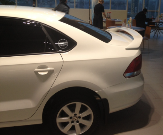 Спойлер высокий для VW Polo Sedan (2010-2020) купить недорого с доставкой в Красноярск