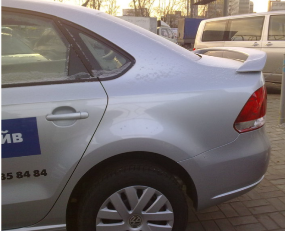 Спойлер высокий для VW Polo Sedan (2010-2020) купить недорого с доставкой в Красноярск