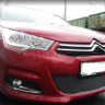 Защита радиатора "Standart" Citroen C4 (2010-2015) чёрная купить недорого с доставкой в Красноярск