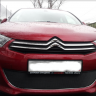 Защита радиатора "Standart" Citroen C4 (2010-2015) чёрная купить недорого с доставкой в Красноярск