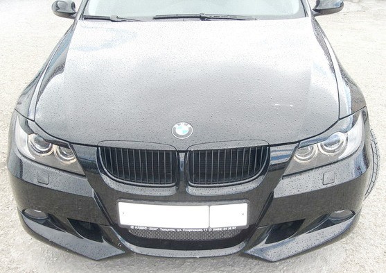 Накладки на фары (реснички) для BMW 3 Series (E90) (2005-2012) купить недорого с доставкой в Красноярск