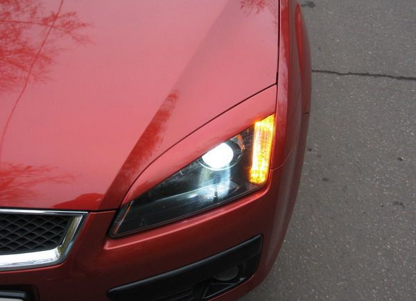 Накладки на фары (реснички) широкие var №2 для Ford Focus 2 (2004-2008) купить недорого с доставкой в Красноярск
