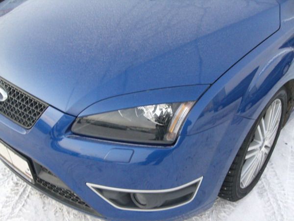 Накладки на фары (реснички) широкие var №2 для Ford Focus 2 (2004-2008) купить недорого с доставкой в Красноярск