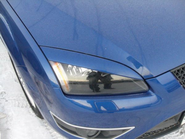 Накладки на фары (реснички) широкие var №2 для Ford Focus 2 (2004-2008) купить недорого с доставкой в Красноярск
