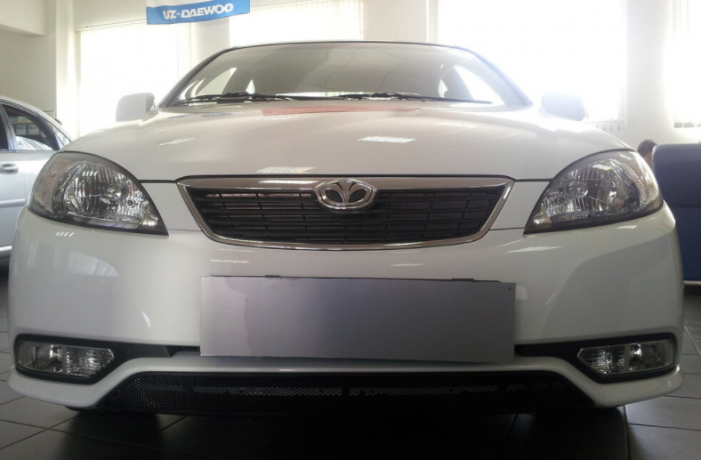 Защита радиатора "Standart" Daewoo Gentra чёрная купить недорого с доставкой в Красноярск