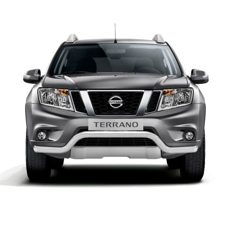 Защита переднего бампера d63мм "Волна" (НПС) Nissan Terrano (2014-н.в.) купить недорого с доставкой в Красноярск