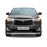 Защита переднего бампера одинарная d63мм (НПС) Toyota Highlander (2014-н.в.) купить недорого с доставкой в Красноярск