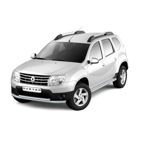 Защита порогов с алюм. площадкой d51мм «Эстонец» ИСКРА (ППК) Renault Duster (2012-2020), Nissan Terrano (2014-н.в.) купить недорого с доставкой в Красноярск