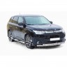 Защита порогов «Труба с проступью» (d76) для Mitsubishi Outlander (2014-2016)(Окрашенное) купить недорого с доставкой в Красноярск