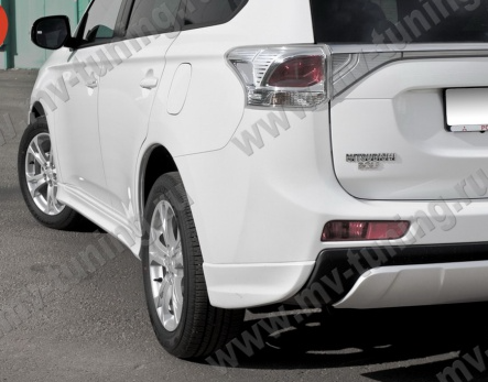 Диффузор заднего бампера "Broomer Design" для Mitsubishi Outlander (3rd generation)(2012-2014) купить недорого с доставкой в Красноярск