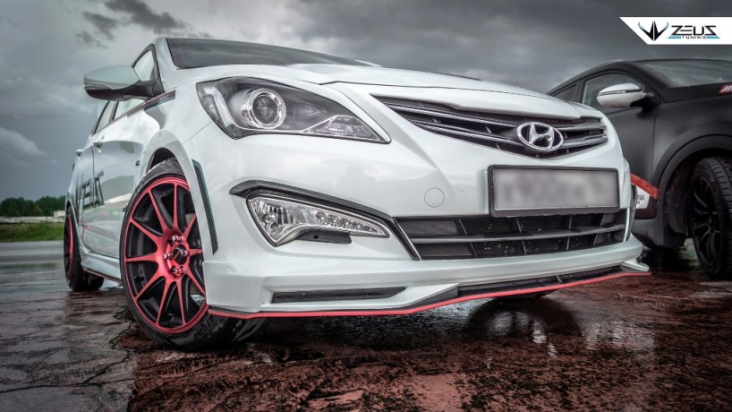 Аэродинамический обвес "ZEUS" Hyundai Solaris 2015-н.в. Рестайлинг купить недорого с доставкой в Красноярск