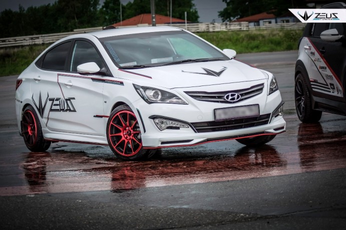 Аэродинамический обвес "ZEUS" Hyundai Solaris 2015-н.в. Рестайлинг купить недорого с доставкой в Красноярск