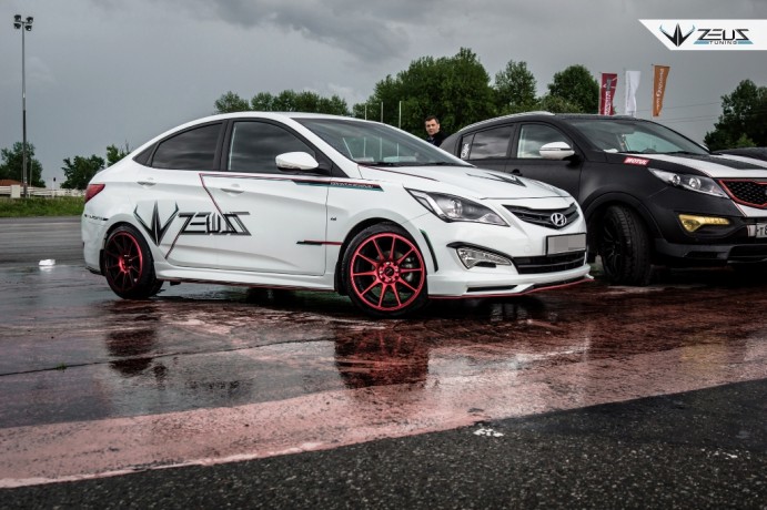 Аэродинамический обвес "ZEUS" Hyundai Solaris 2015-н.в. Рестайлинг купить недорого с доставкой в Красноярск