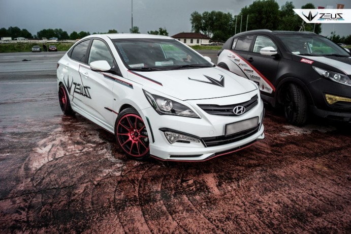 Аэродинамический обвес "ZEUS" Hyundai Solaris 2015-н.в. Рестайлинг купить недорого с доставкой в Красноярск