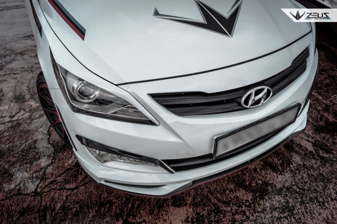 Аэродинамический обвес "ZEUS" Hyundai Solaris 2015-н.в. Рестайлинг купить недорого с доставкой в Красноярск