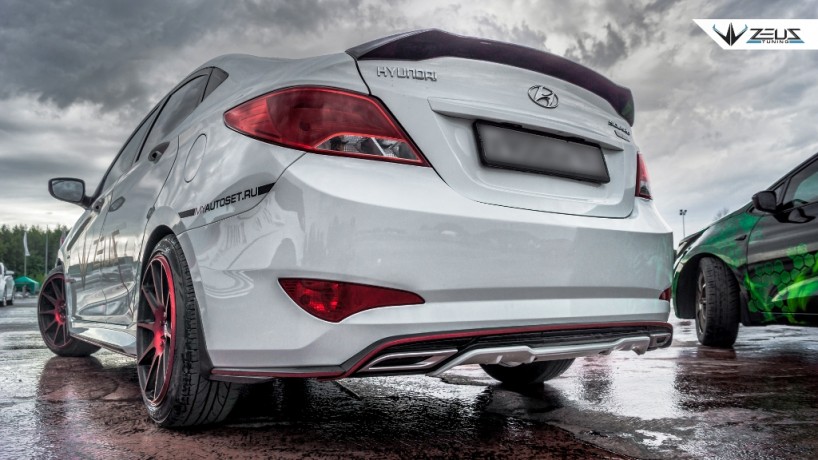 Аэродинамический обвес "ZEUS" Hyundai Solaris 2015-н.в. Рестайлинг купить недорого с доставкой в Красноярск