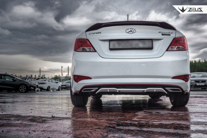 Аэродинамический обвес "ZEUS" Hyundai Solaris 2015-н.в. Рестайлинг купить недорого с доставкой в Красноярск