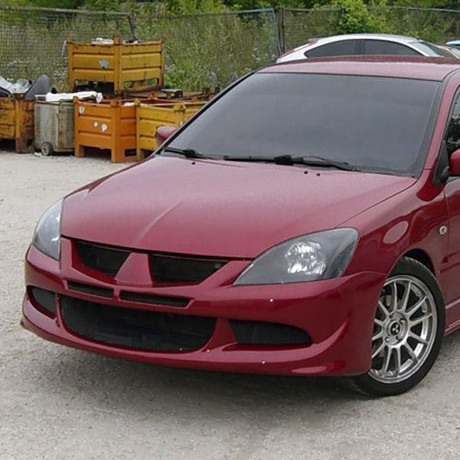 Бампер передний в стиле "EVO" для Mitsubishi Lancer IX (2003-2009) купить недорого с доставкой в Красноярск