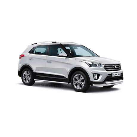 Защита порогов вогнутые d63мм (НПС) HYUNDAI Creta (2016-н.в.) купить недорого с доставкой в Красноярск