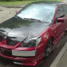 Крепление гос. номера в стиле "EVO" (текстурный пластик) для Mitsubishi Lancer IX (2003-2009) купить недорого с доставкой в Красноярск