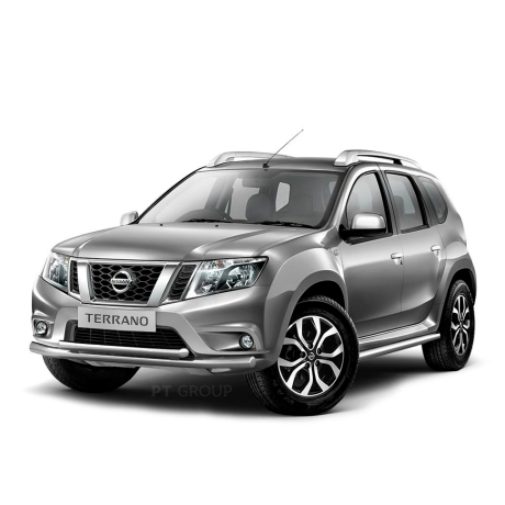 Защита переднего бампера двойная d63/51мм (НПС) RENAULT Duster 2016-/ NISSAN Terrano 2014- купить недорого с доставкой в Красноярск