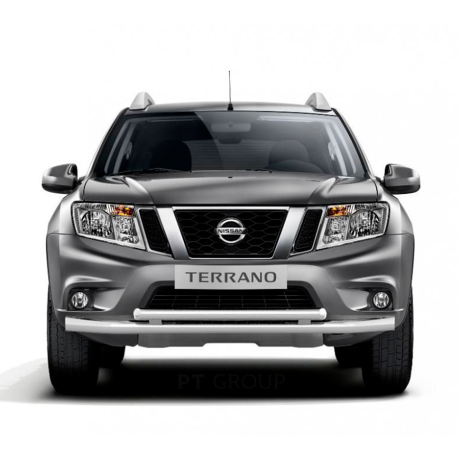 Защита переднего бампера двойная d63/51мм (НПС) RENAULT Duster 2016-/ NISSAN Terrano 2014- купить недорого с доставкой в Красноярск