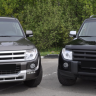 Накладки на фары (реснички) для Mitsubishi Pajero 4 (2006-2015) купить недорого с доставкой в Красноярск