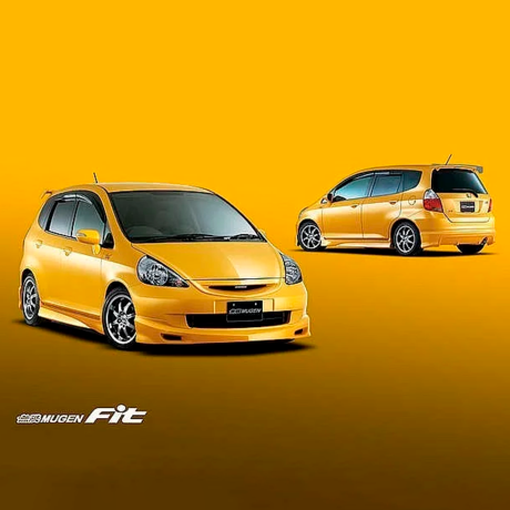 Комплект накладок и порогов "Mugen" для Honda Fit GD Рестайлинг купить недорого с доставкой в Красноярск