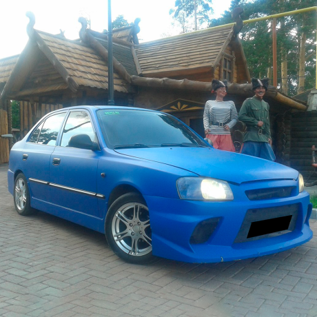 Бампер передний "Sport" Hyundai Accent 2 купить недорого с доставкой в Красноярск