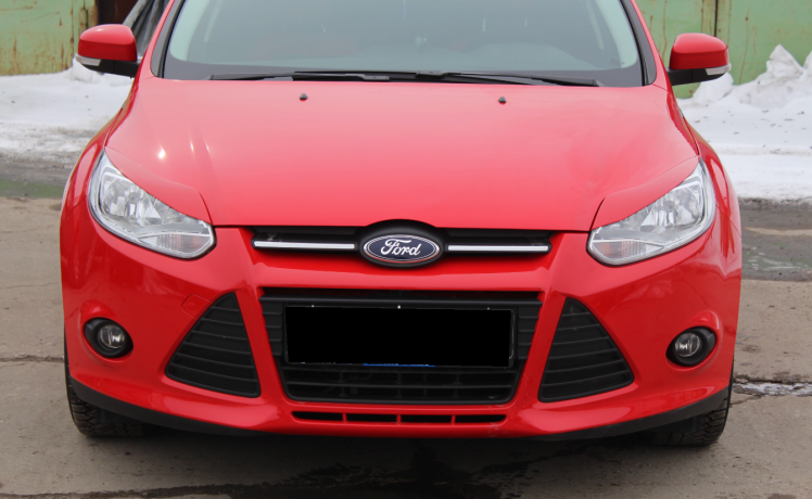 Накладки на фары (реснички) узкие var №2 для Ford Focus 3 (2012-2014) купить недорого с доставкой в Красноярск