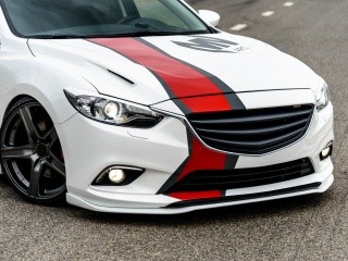 Сплиттер передний под стандартный бампер для Mazda 6 (2013-н.в.) купить недорого с доставкой в Красноярск