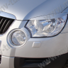 Накладки на фары (реснички) для Skoda Yeti (2009-2012) купить недорого с доставкой в Красноярск