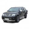 Защита порогов с алюминиевым листом (d63,5) для Nissan Navara (2010-2015)(Окрашенное) купить недорого с доставкой в Красноярск
