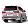 Защита заднего бампера двойная угловая d63/51мм (НПС) LEXUS 450D (2015-н.в.) купить недорого с доставкой в Красноярск